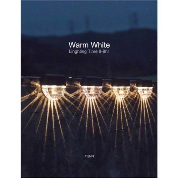 Solar Deck Lights, Outdoor Lighting Backyard Decor Outside Step Lights Garden - Picture 6 of 6